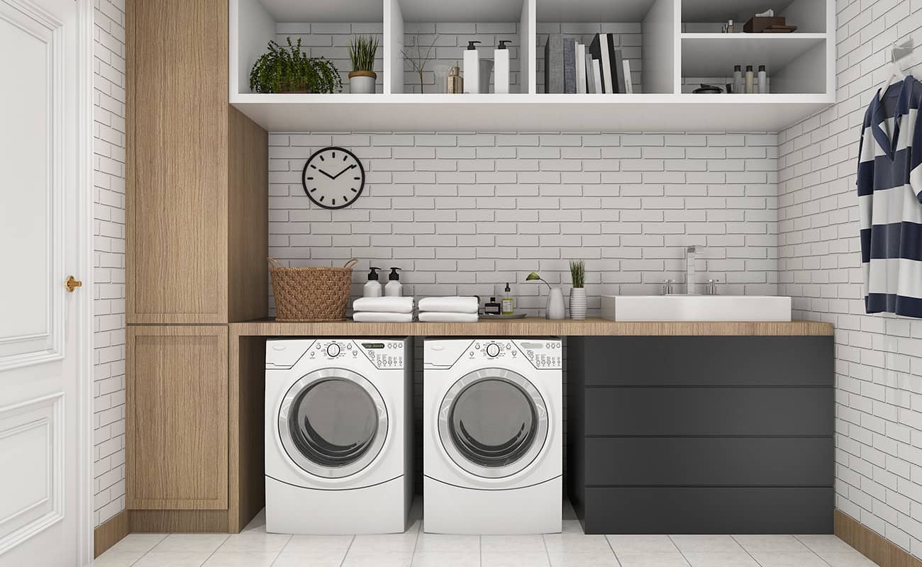 laundry tub installation